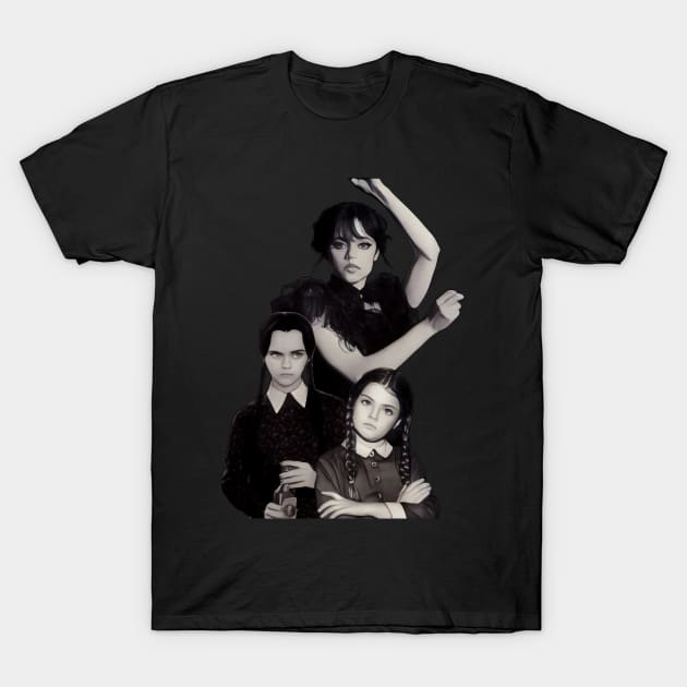 Wenesday Addams T-Shirt by VGuz